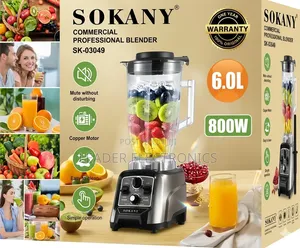 Sokany Commercial Professional Blender 6 Liter
