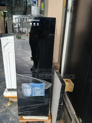 Westpoint Water Dispenser Featuring a Black Glass Front Panel With Hot