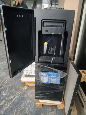 Westpoint Water Dispenser Featuring a Black Glass Front Panel With Hot