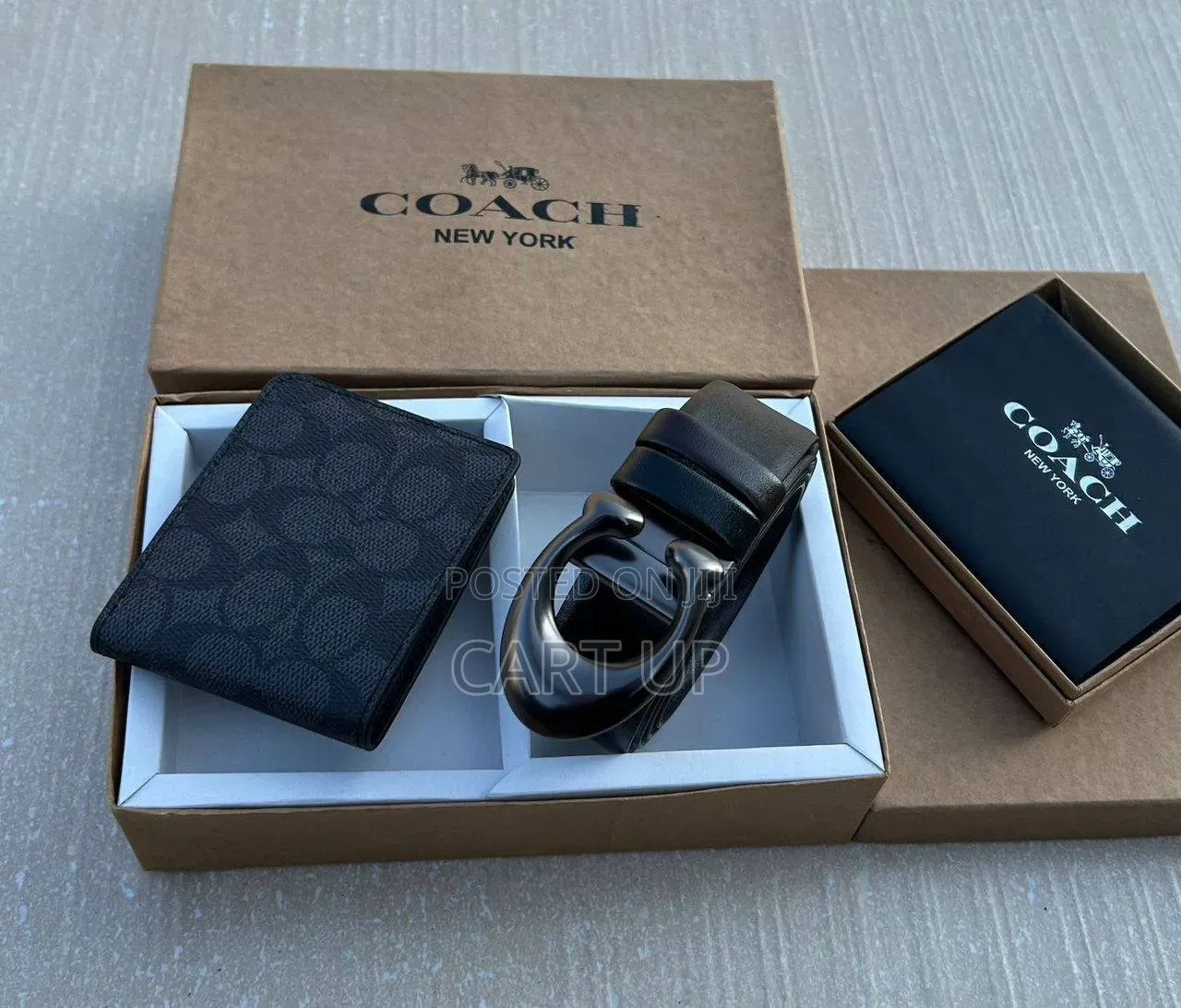 Coach Wallet and Belt Gift Set