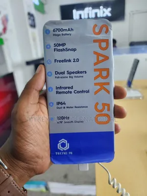 New Tecno Spark 50 128 GB Black
