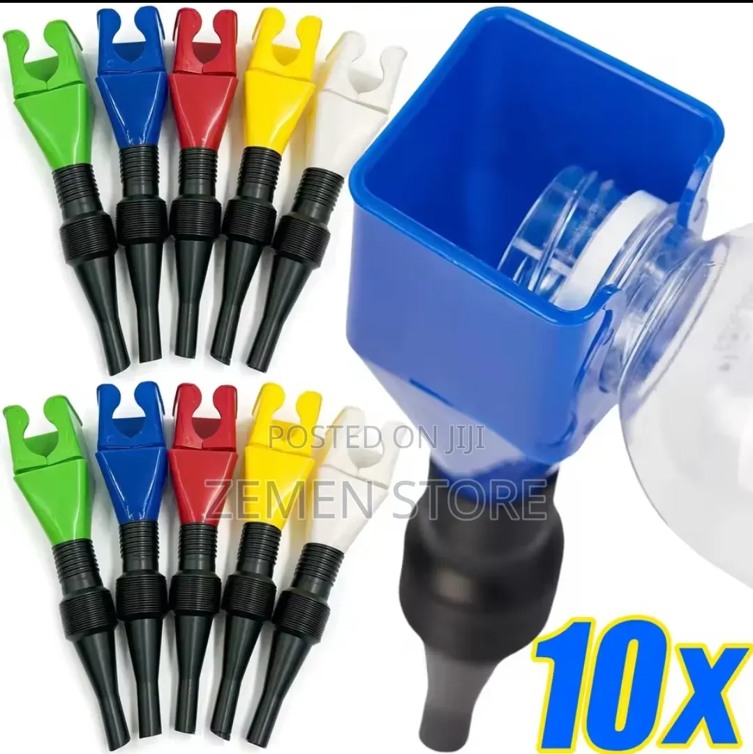 Multipurpose Flexible Funnel - ተጣጣፊ የፈሳሽ መቅጃ (ለዘይት፣ ለጋዝ እና ለውሃ)