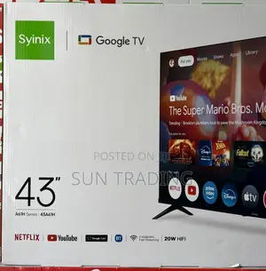 Syinix 43” Google Tv – Smart Television - A61h Series