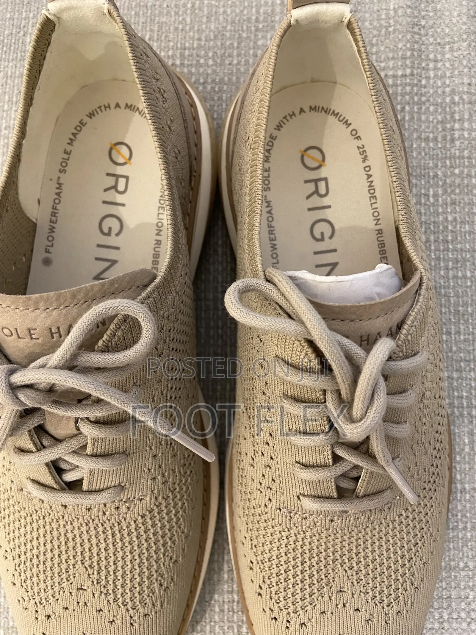 Cole Haan Grandpro Knit Lace Up Sneakers - Taupe/Beige