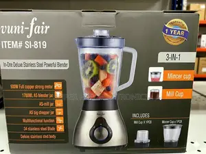 Soni-Fair Blender 3-in-1 Deluxe Stainless Steel Blender (Si-819)