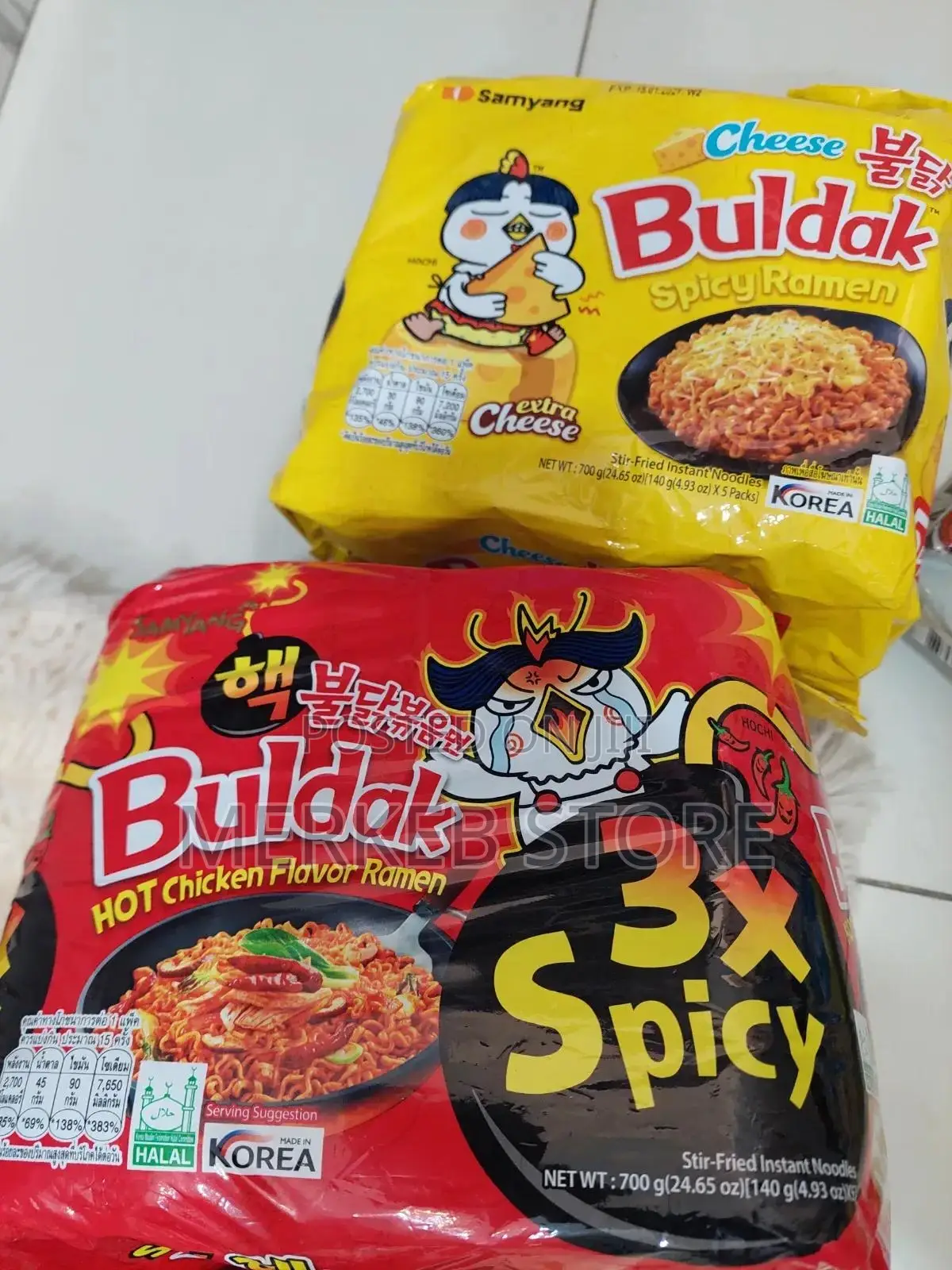 3× Buldak Spicy