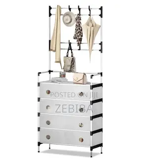 Storage Rack የጫማ መደርደሪያን እና ቦርሳ አነስ ያሉ ልብሶች 3-በ1 ማከማቻ ነው::