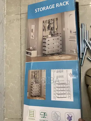 Storage Rack የጫማ መደርደሪያን እና ቦርሳ አነስ ያሉ ልብሶች 3-በ1 ማከማቻ ነው::
