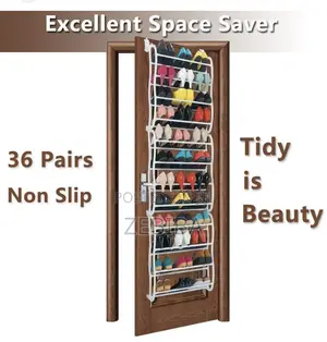 Over the Door Shoe Rack በር ላይ ተደርጎ ባለ 36 ጥንድ የጫማ መደርደሪያን