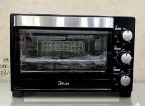 Midea Electric Toaster Oven 32liter Featuring a Black Stainless Steel