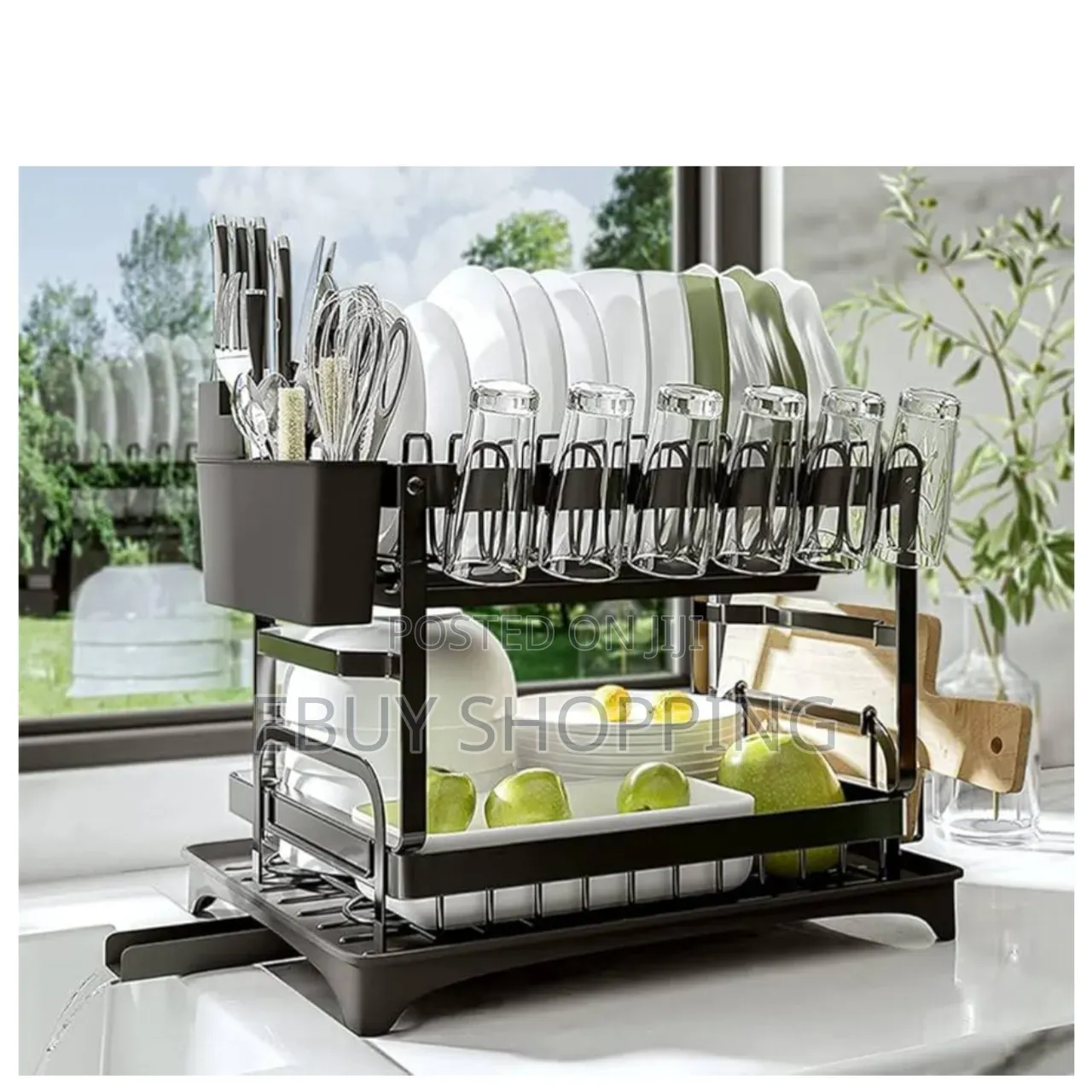 No-tools 2-tier Drying Rack – Strong, Rust-resistant Stylish