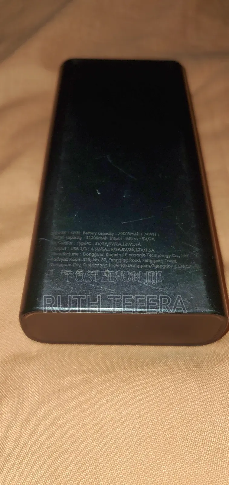 Portable Power Bank, Exj Brand Model With a Capacity of 20000mah