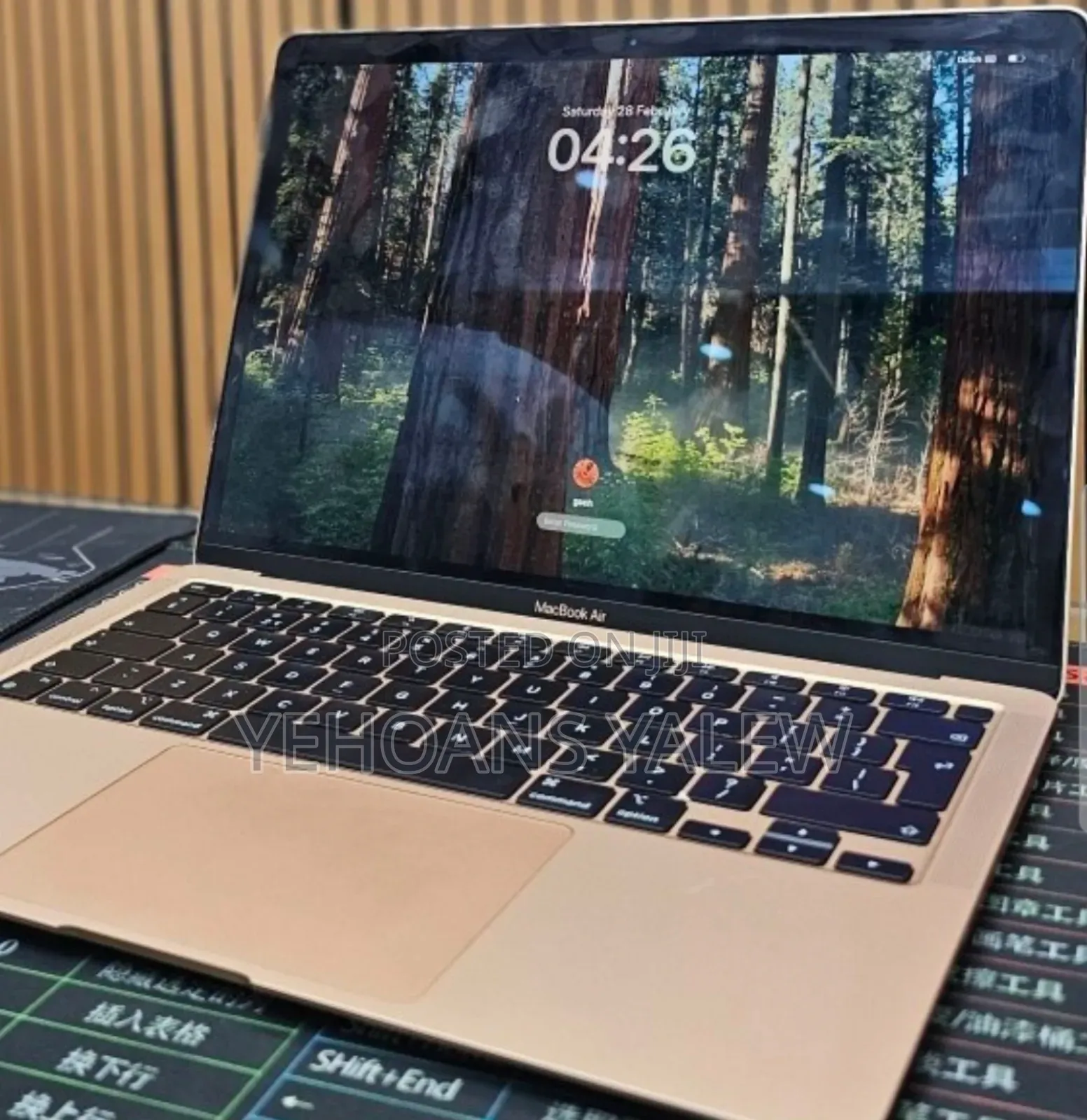 New Laptop Apple MacBook Air 2020 M1 8GB Apple M1 SSD 256GB
