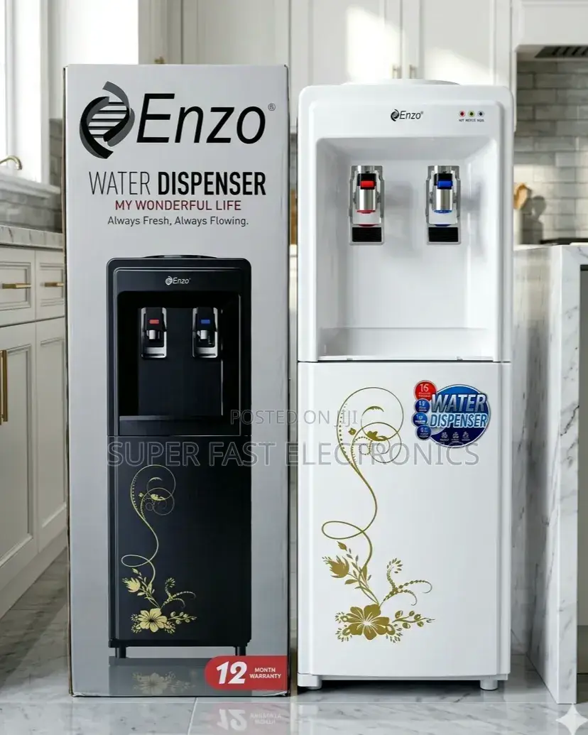 Enzo Water Dispenser (White) With Retail Packaging Box