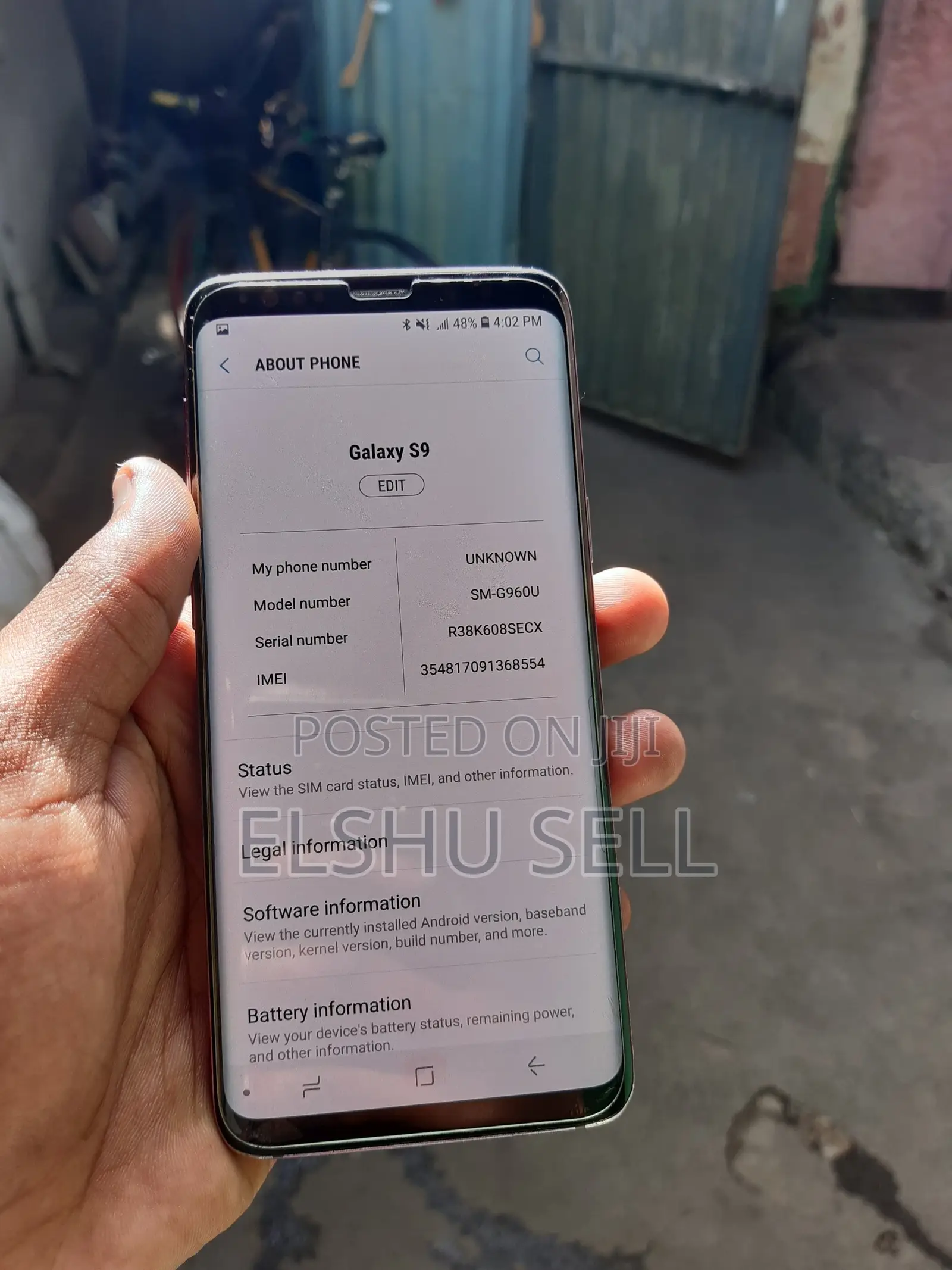 New Samsung Galaxy S9 64 GB Purple