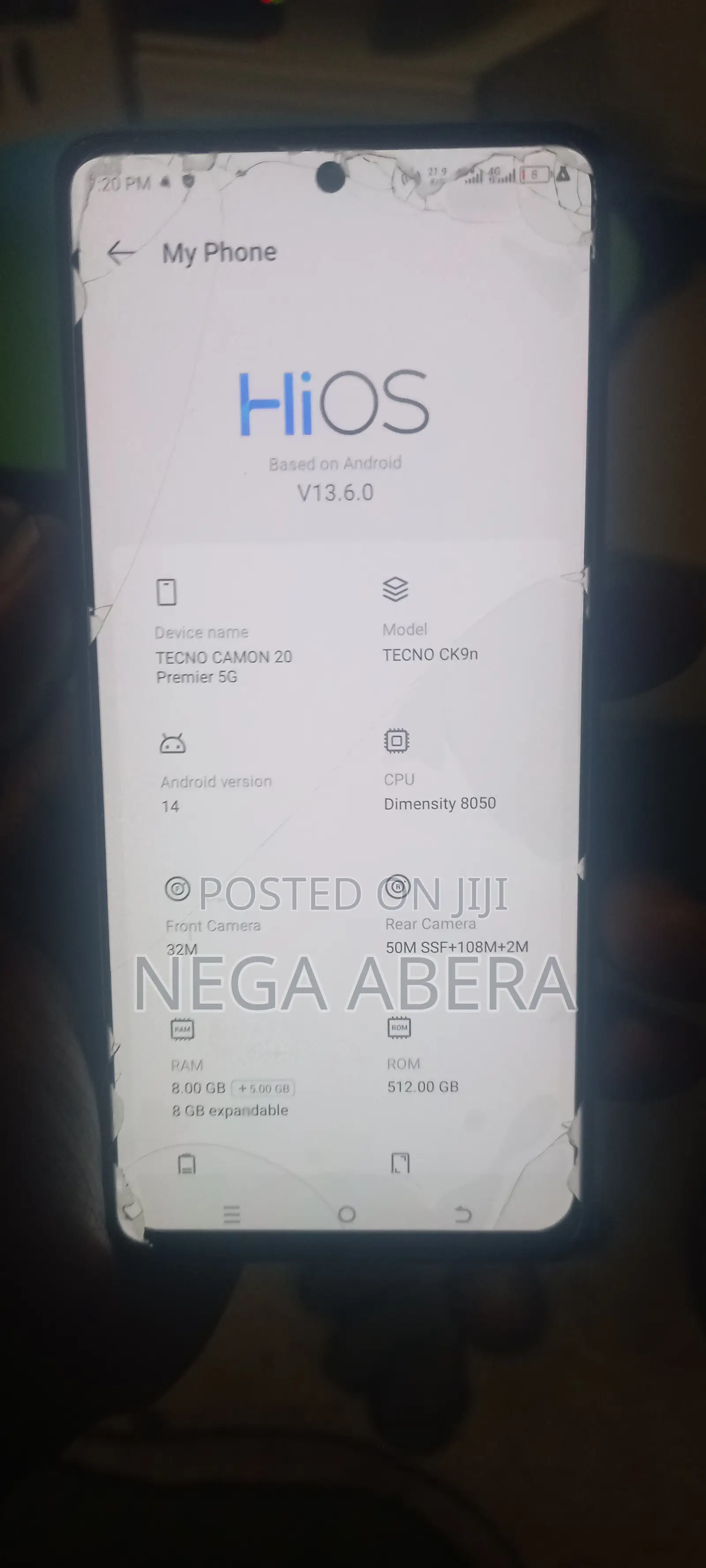 Tecno Camon 20 256 GB Black