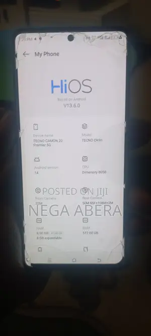 Tecno Camon 20 256 GB Black