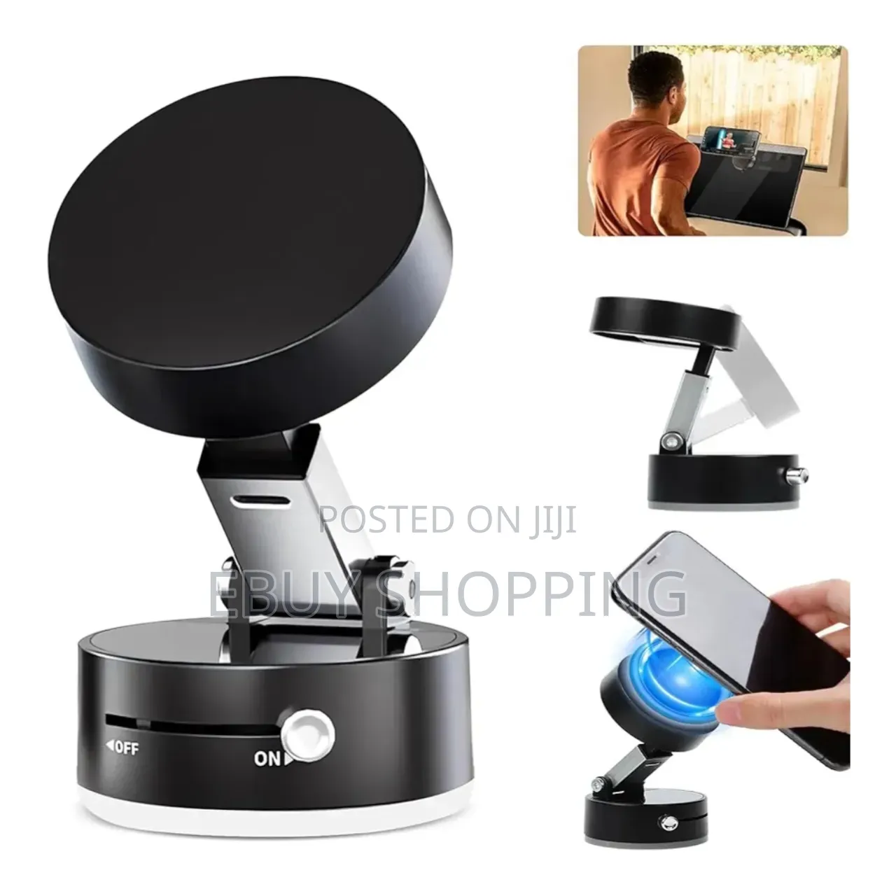 Heavy Duty Vacuum Suction Smartphone Cradle for All Devices