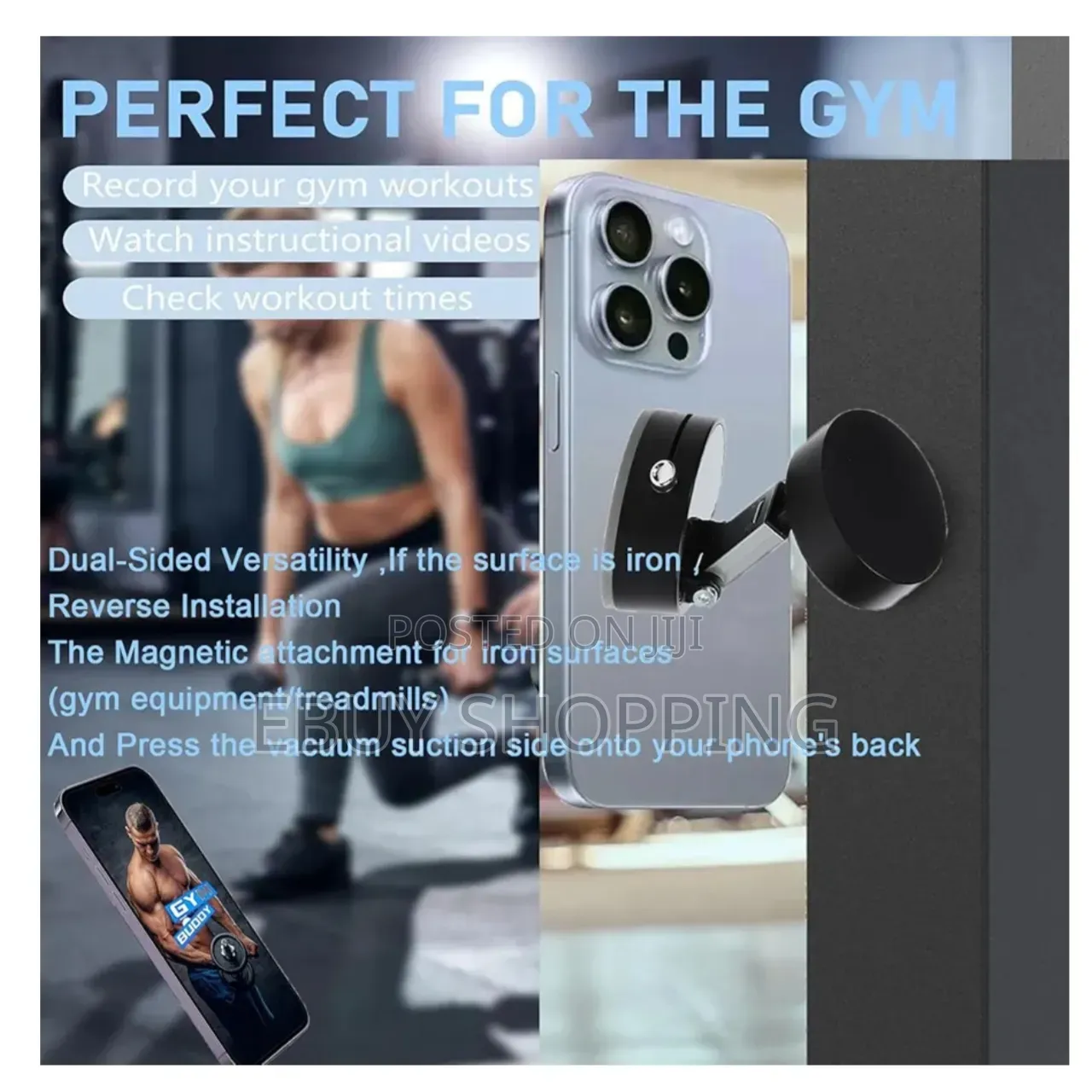 Heavy Duty Vacuum Suction Smartphone Cradle for All Devices