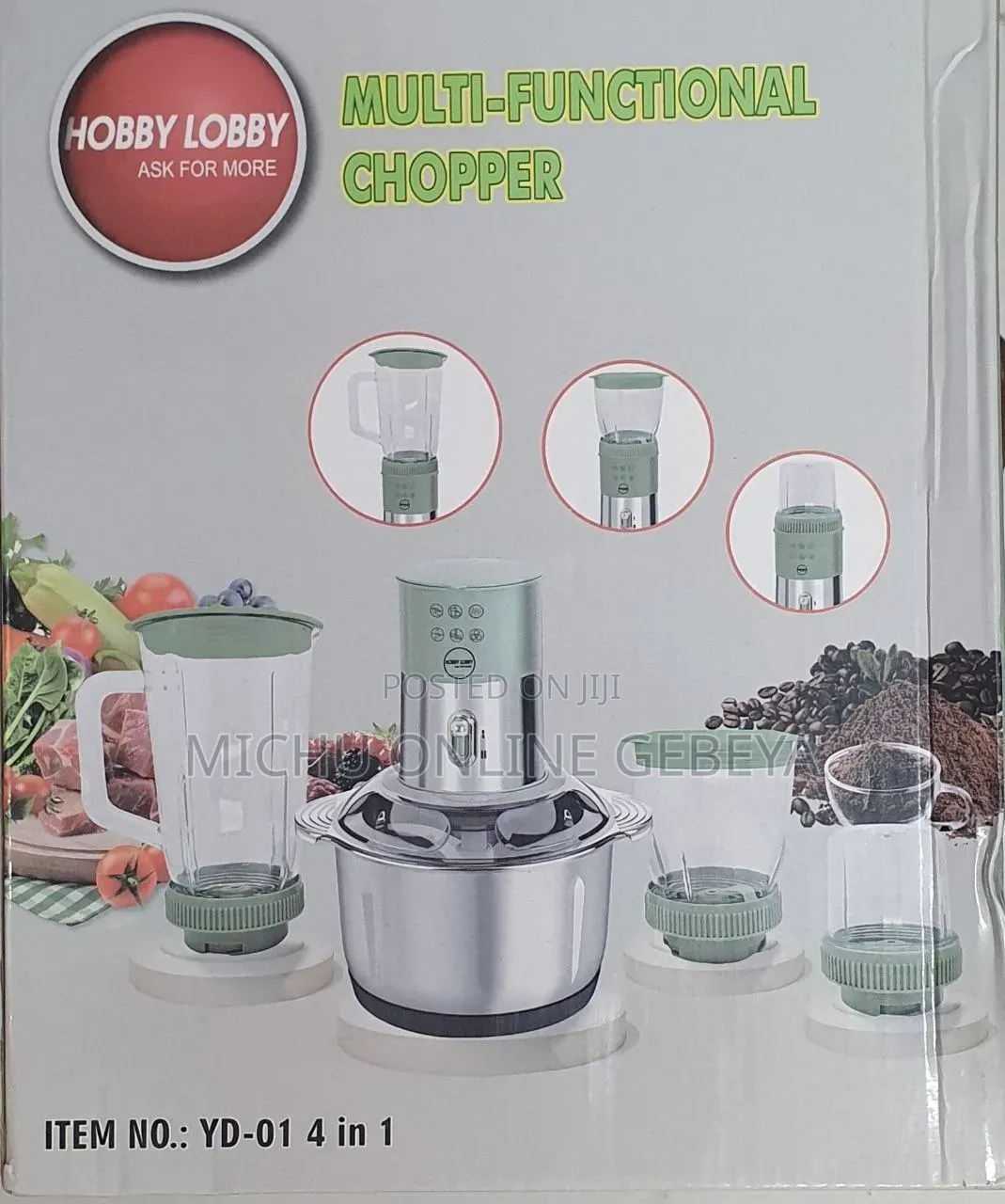 4 in 1 Hoby Lobby Multifunction Chopper/Free Delivery