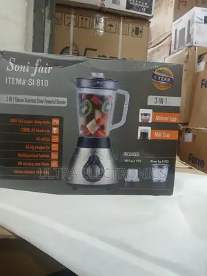 Soni-fair Si-819 3-in-1 Stainless Steel Powerful Blender