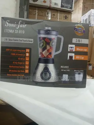 Soni-fair Si-819 3-in-1 Stainless Steel Powerful Blender