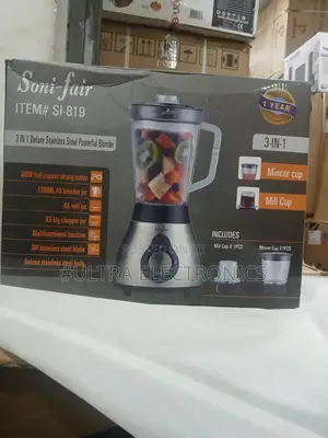 Soni-fair Si-819 3-in-1 Stainless Steel Powerful Blender