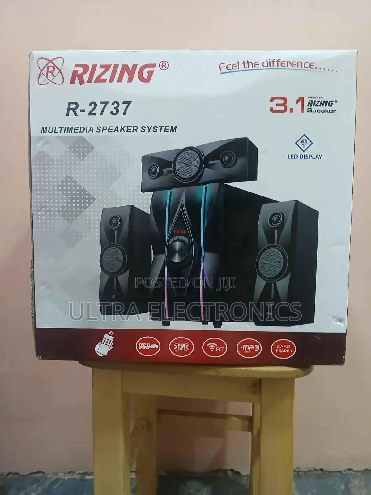 Rizing Speaker R-2737 Multimedia System, a 3.1 Channel Home Theater