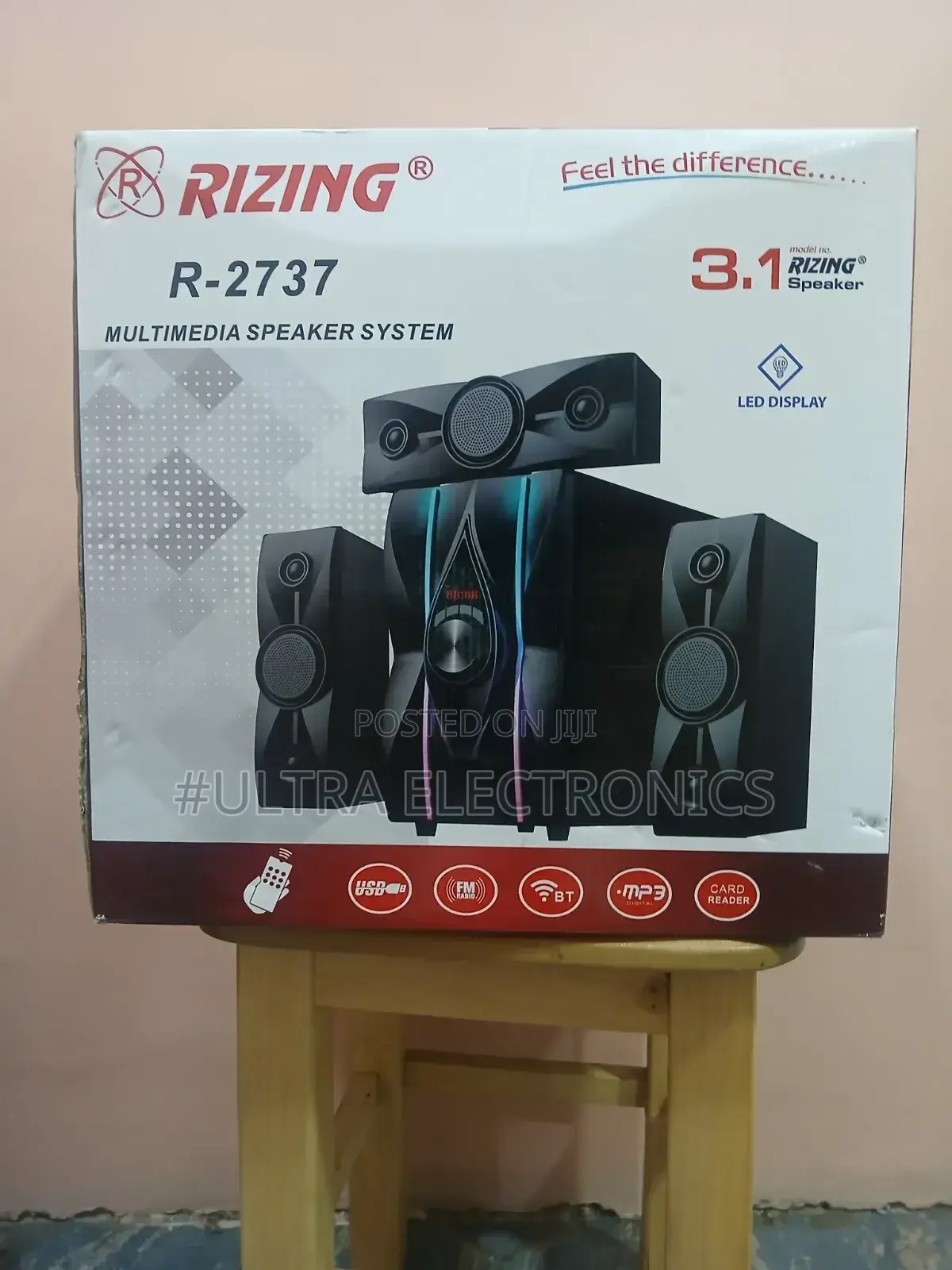 Rizing Speaker R-2737 Multimedia System, a 3.1 Channel Home Theater