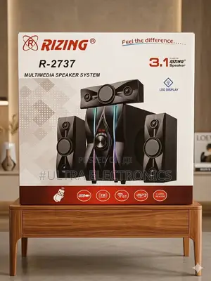 Rizing 3.1 Channel Multimedia Speaker System Featuring Bluetooth