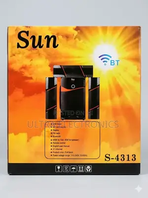 Speaker Sun S-4313 3.1 Channel Multimedia System Featuring Bluetooth