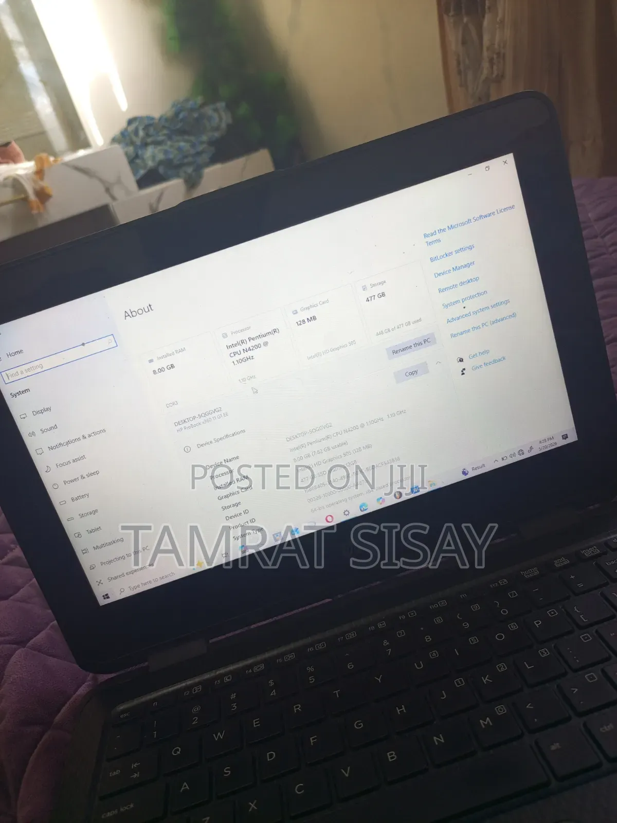 Laptop HP ProBook 11 X360 G1 EE 8GB Intel Core i7 SSD 512GB