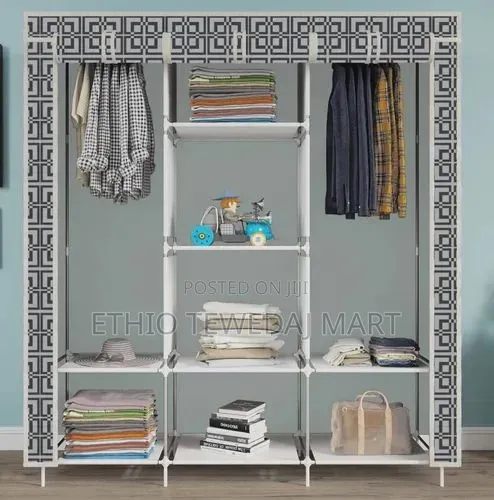 Storage Wardrobe ተንቀሳቃሽ ቁምሳጥን