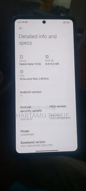 Mobile Phone 256 GB Gray