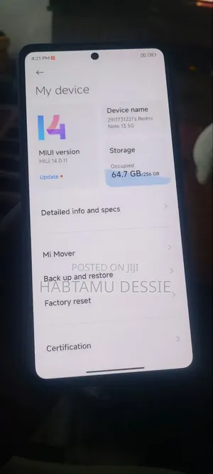 Mobile Phone 256 GB Gray