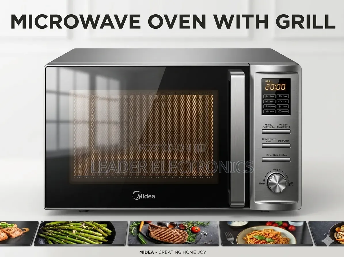 Midea Microwave Oven With Grill Function – 34l 2 Year Warranty