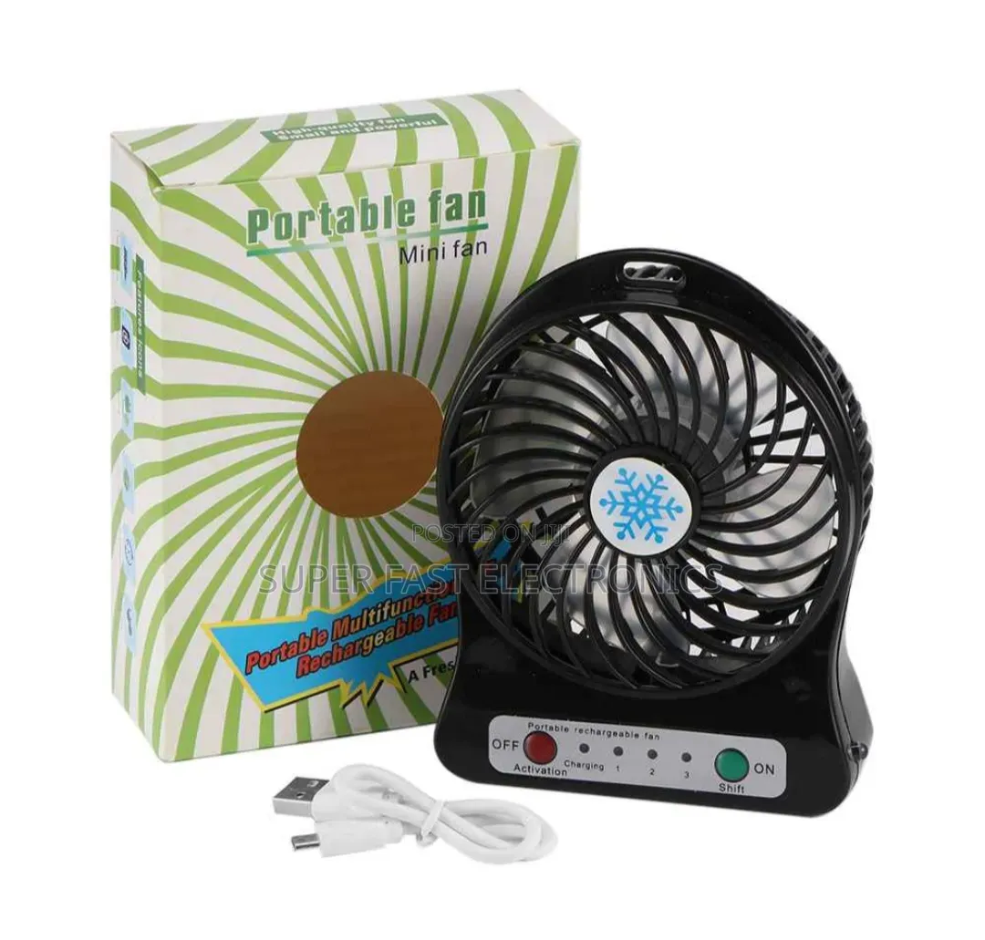 Portable Rechargeable Mini Fan Usb Powered Multifunction Cooling Fan