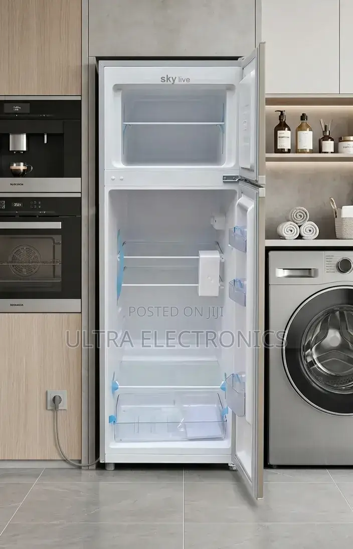Sky Live 360 Top-Freezer Refrigerator With a Tempered Glass Body.