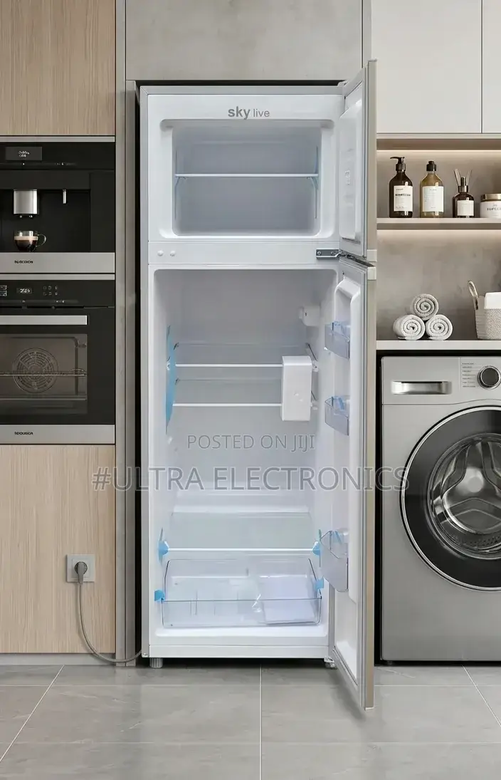 Sky Live 360 Top-Freezer Refrigerator With a Tempered Glass Body.