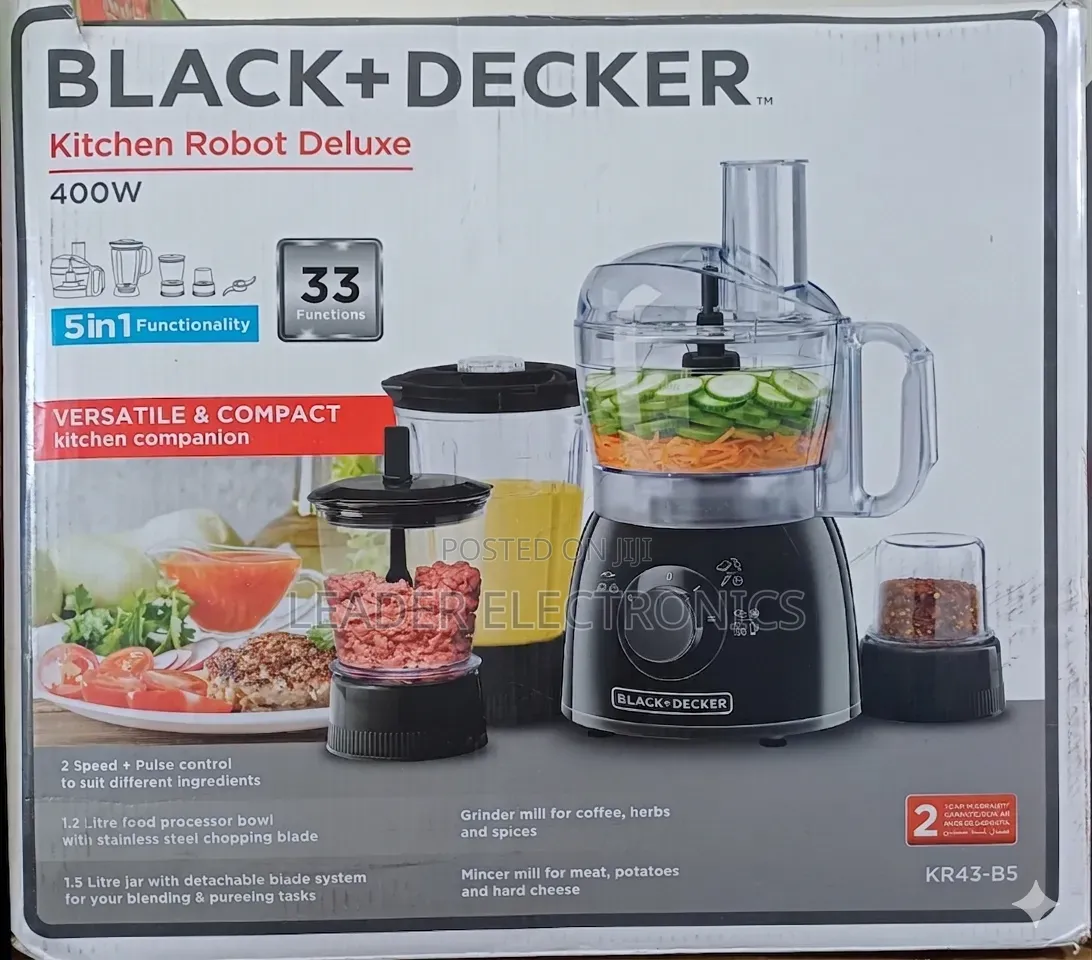 Black+Decker Kitchen Robot Deluxe – 5-in-1 Functionality