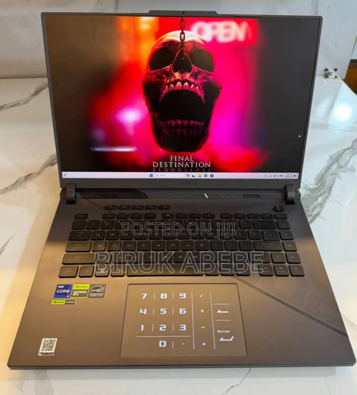 New Laptop Asus ROG Strix G16 G614 16GB Intel Core i9 SSD 1T