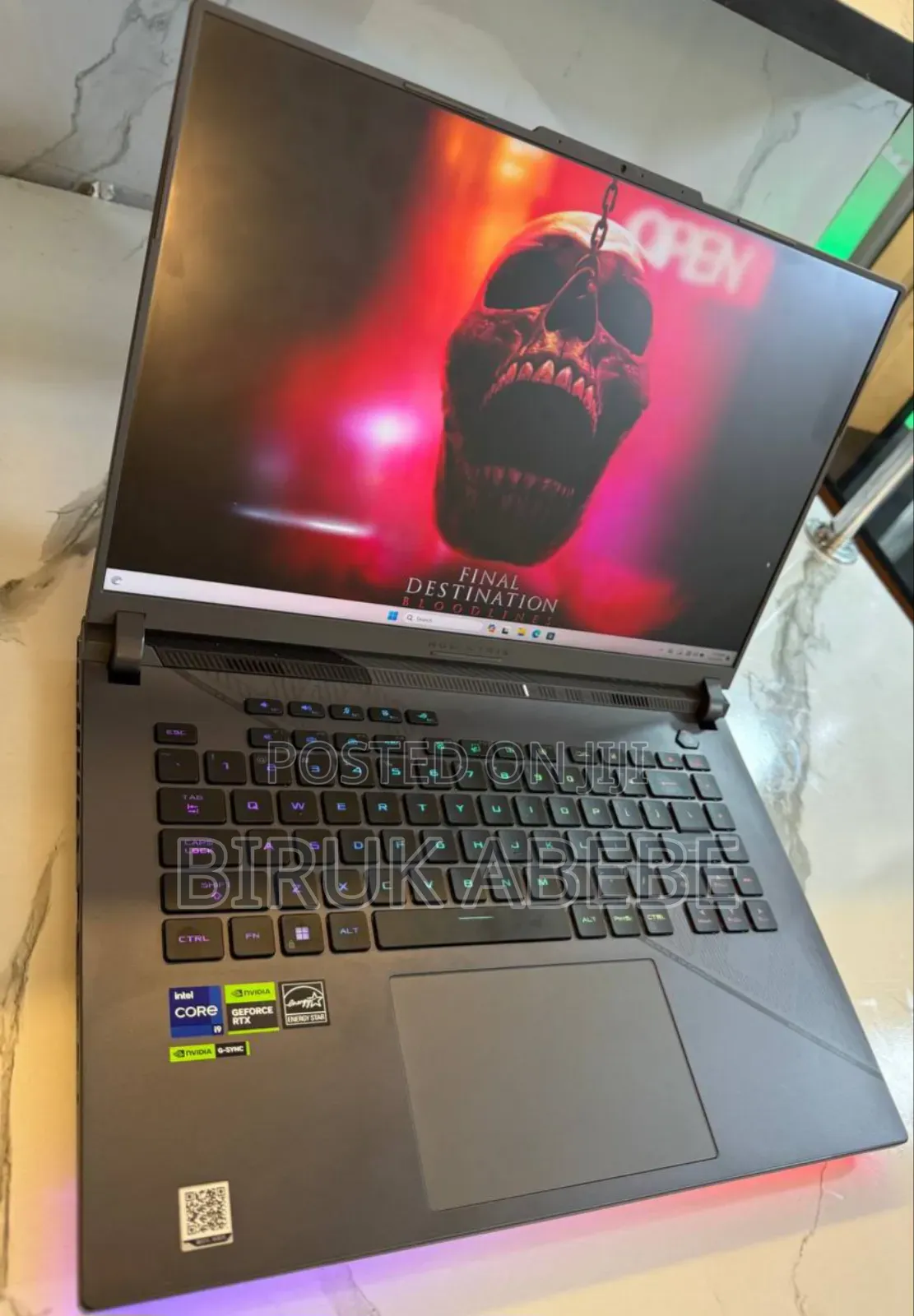 New Laptop Asus ROG Strix G16 G614 16GB Intel Core i9 SSD 1T