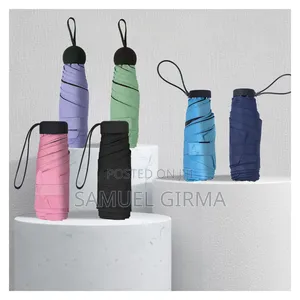 6 Ribs Design Mini Pocket Uv Umbrella