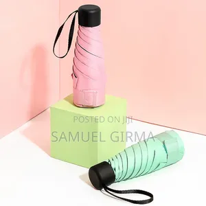 6 Ribs Design Mini Pocket Uv Umbrella