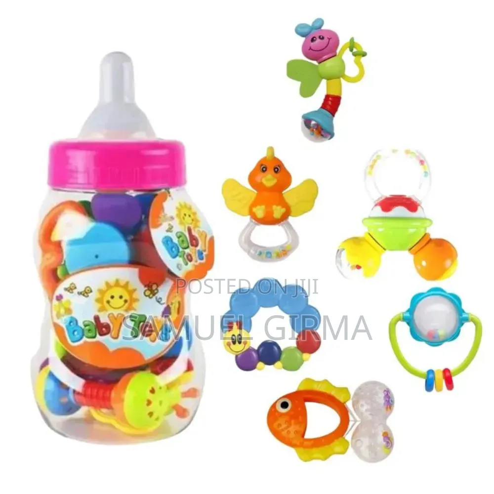 Teether Set Baby Toy 10 In 1 መጫወቻ እና የድድ ማከኪያ