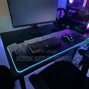 Rgb Grey Forest Themed Mouse Pad - 80 X 30 X 0.5cm 14 Styles Desk Mat