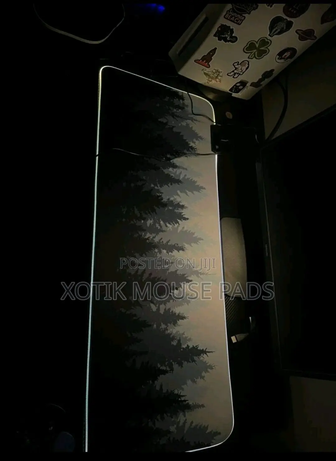 Rgb Grey Forest Themed Mouse Pad - 80 X 30 X 0.5cm 14 Styles Desk Mat