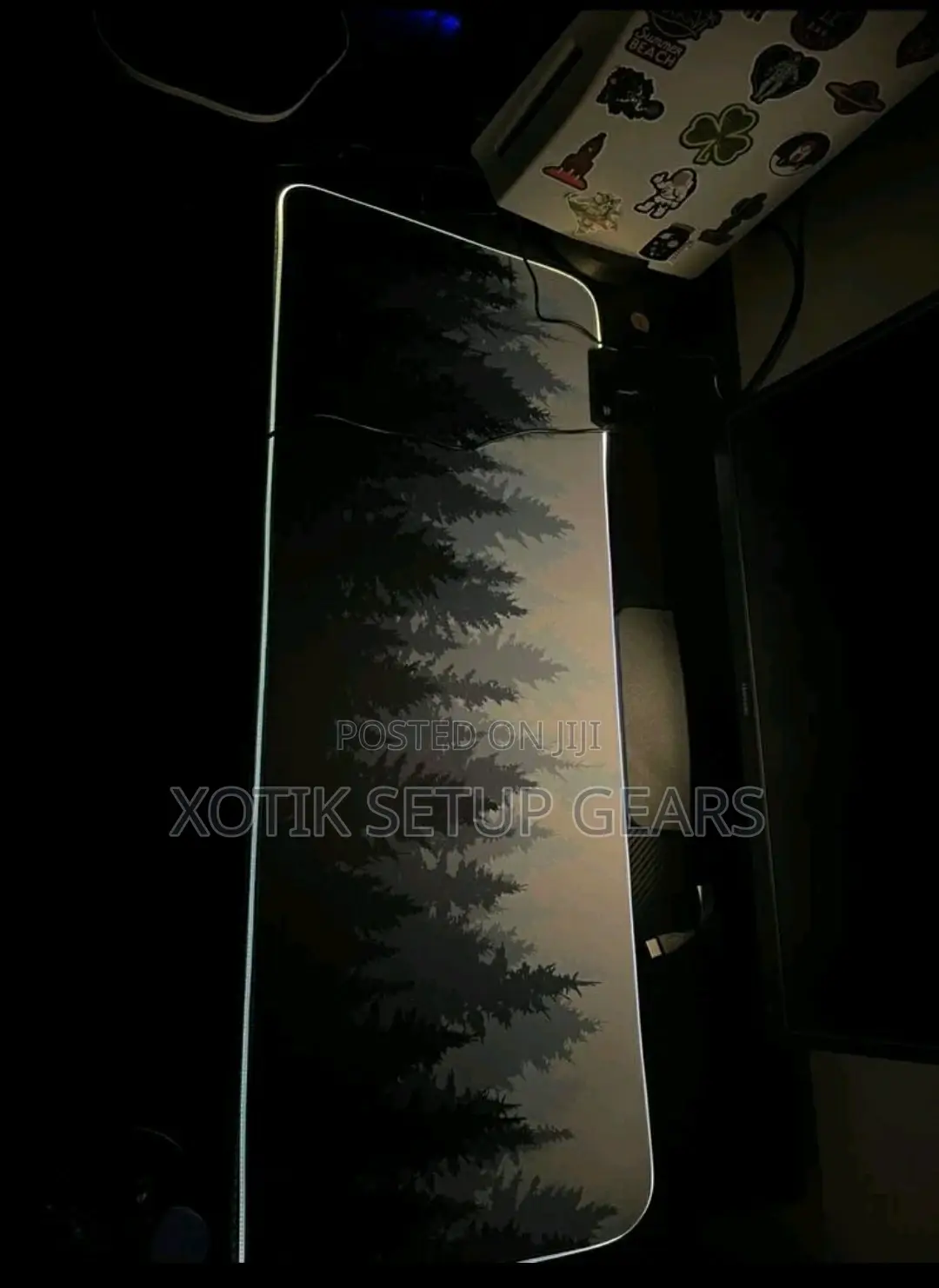 Rgb Grey Forest Themed Mouse Pad - 80 X 30 X 0.5cm 14 Styles Desk Mat