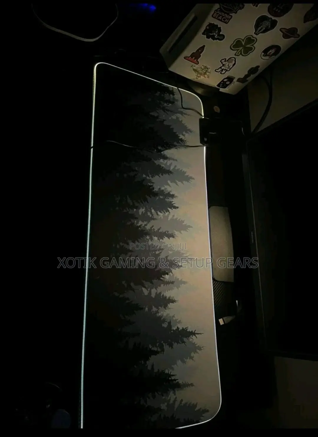 Rgb Grey Forest Themed Mouse Pad - 80 X 30 X 0.5cm 14 Styles Desk Mat