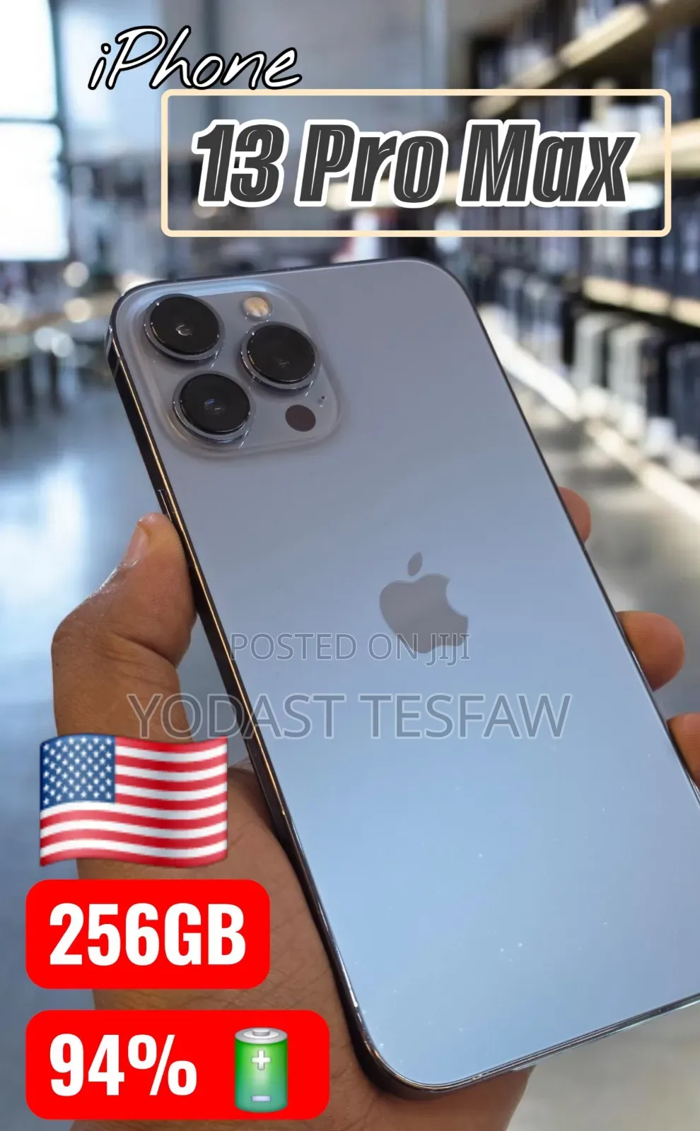 New Apple iPhone 13 Pro Max 256 GB Blue